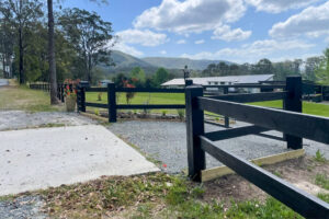 Fully morticed Post and Rail fence by Saltram Rural