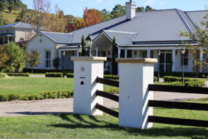 Premium Australian Cypress - Finished with Kentucky Horse Black Stain - 150 x 150 posts