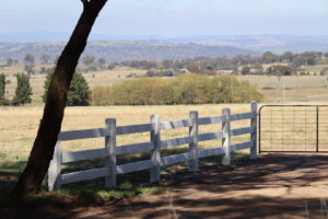 Saltram Rural Cypress Fence - White