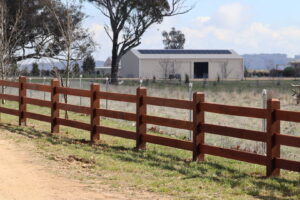 Premium Australian Iron Bark - Natural timber oil - 3 rail - morticed