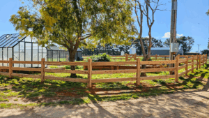 Cypress uncoated 3 Rail - 125 x 125 - Morticed