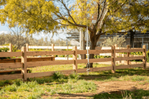 Cypress uncoated 3 Rail - 125 x 125 - Morticed