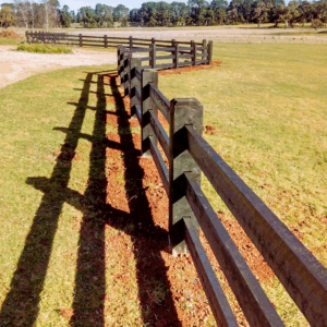 Cypress Kentucky Horse Black 200x200 3 Rail Configuration Morticed