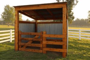 Premium Australian White Cypress Horse shelter