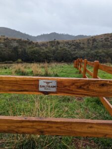 Saltram Rural Post and Rail Fence With steel gates