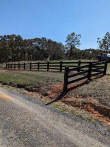 Saltram Rural Cypress Fence - Kentucky Horse Black