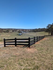 Saltram Rural Cypress Fence - Kentucky Horse Black