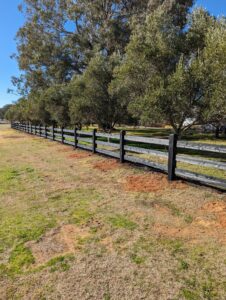 Saltram Rural Cypress Fence - Kentucky Horse Black