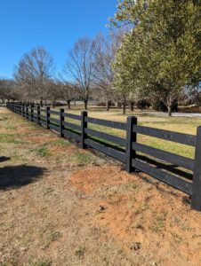 Saltram Rural Cypress Fence - Kentucky Horse Black