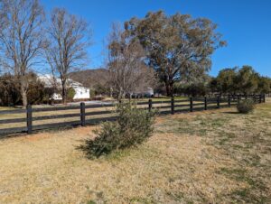Saltram Rural Cypress Fence - Kentucky Horse Black