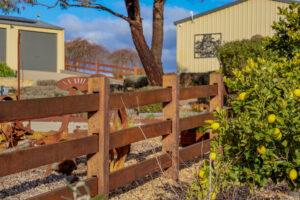 Premium Australian Ironbark - 3 Rail fully morticed - finished in Natural Timber Oil - 150 x 150 posts