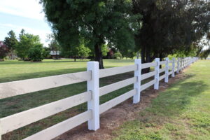 Premium Australian Cypress - White Finish - 3 rail - morticed - 150 x 150 posts