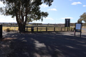 Saltram Rural Cypress Fence stained in Kentucky Horse Black