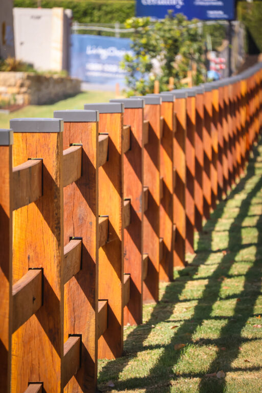 Premium Australian Ironbark - 3 rail fully morticed - finished in Natural Timber Oil - 200x200mm posts - Customer sourced Post Caps