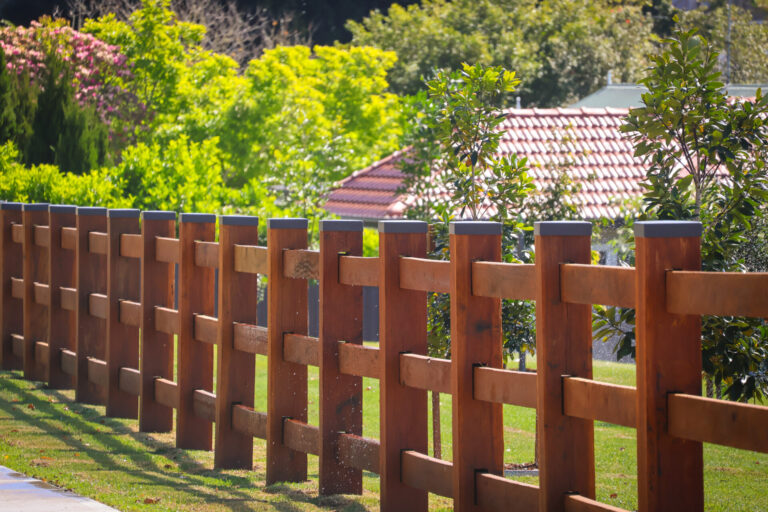 Premium Australian Ironbark - 3 rail fully morticed - finished in Natural Timber Oil - 200x200mm posts - Customer sourced Post Caps