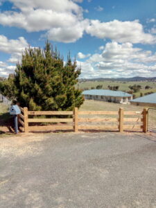 photo of fully morticed post and rail fence by Saltram Rural