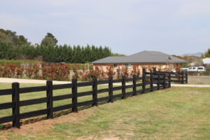 Saltram Rural Cypress Fence - Kentucky Horse Black