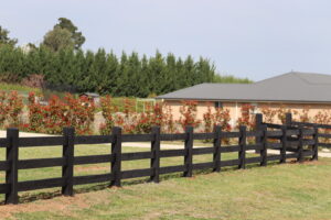 Saltram Rural Cypress Fence - Kentucky Horse Black
