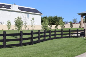Saltram Rural Cypress Fence - Kentucky Horse Black