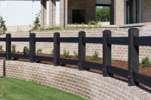 Saltram Rural Cypress Fence - Kentucky Horse Black