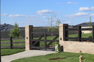 Saltram Rural Cypress Fence - Kentucky Horse Black