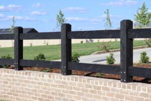 Saltram Rural Cypress Fence - Kentucky Horse Black