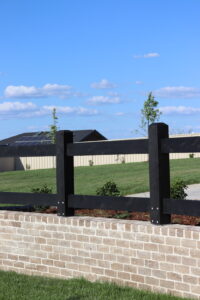 Saltram Rural Cypress Fence - Kentucky Horse Black