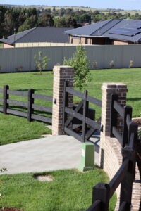 Saltram Rural Cypress Fence - Kentucky Horse Black