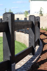 Saltram Rural Cypress Fence - Kentucky Horse Black