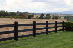Saltram Rural Cypress Fence - Kentucky Horse Black