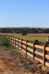 Saltram Rural Cypress Fence - Raw