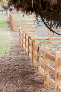 Fully morticed Post and Rail fence by Saltram Rural