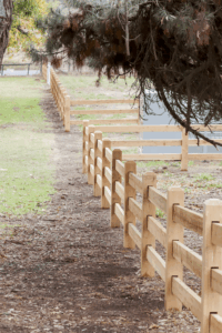 Fully morticed Post and Rail fence by Saltram Rural