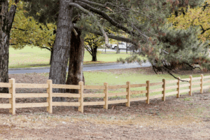 Fully morticed Post and Rail fence by Saltram Rural