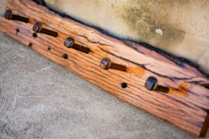 Timber coat hook by Saltram Rural