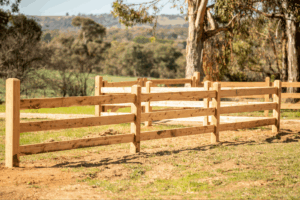 Cypress uncoated 3 Rail - 125 x 125 - Morticed