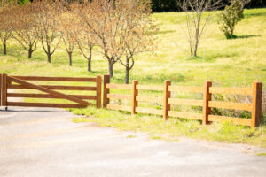 Saltram Rural Premium Australian White Cypress post and rail fence