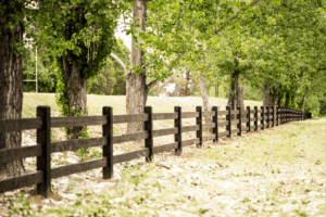 Fully morticed Post and Rail fence by Saltram Rural