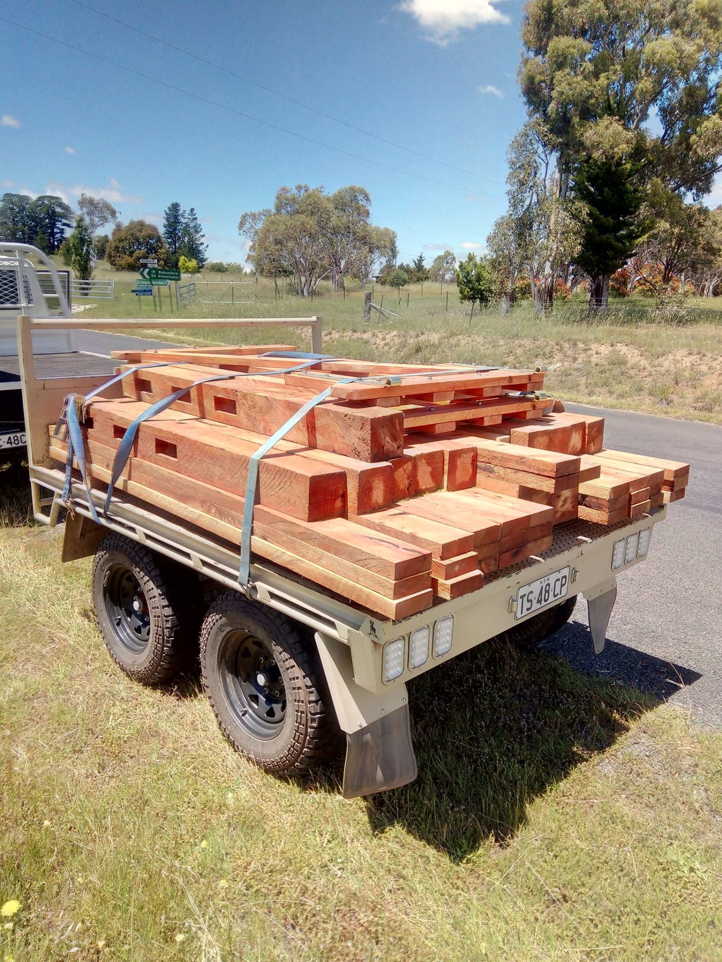 photo of DIY timber post and rail fence kit from Saltram Rural
