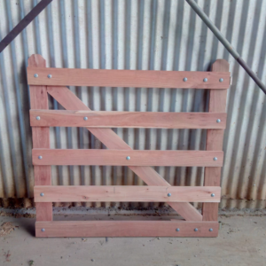 photo of timber personal access gate by Saltram Rural