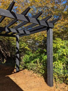 Kentucky Horse Black Pergola - Cypress
