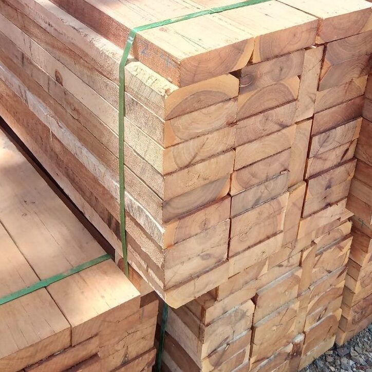 photo of timber rails for post and rail fence, Saltram Rural