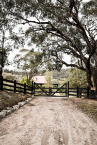 Saltram Rural Timber Gates Stained in Black