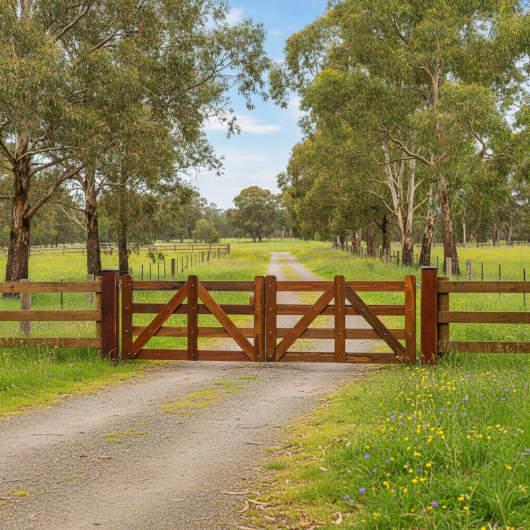Premium Australian Cypress - Rutherglen Double Gates - finished in Natural Timber Oil